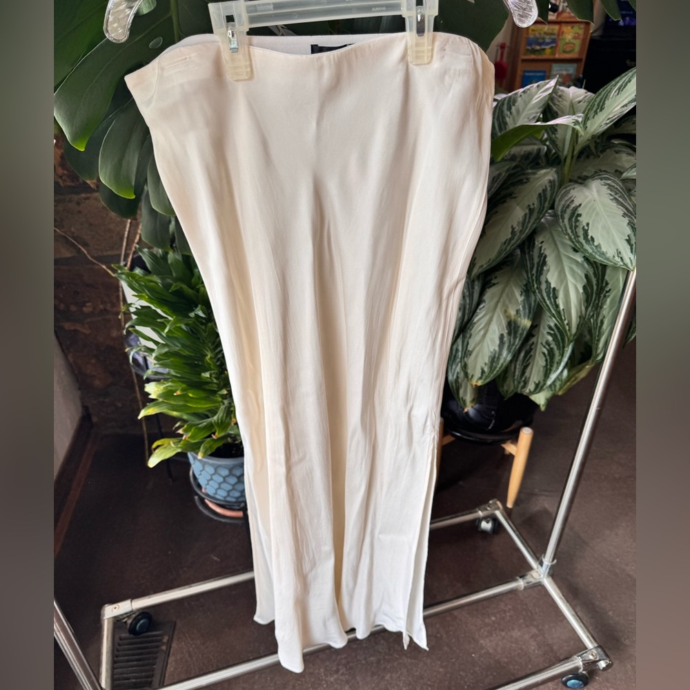 J. Crew Cream Ivory Slip Skirt